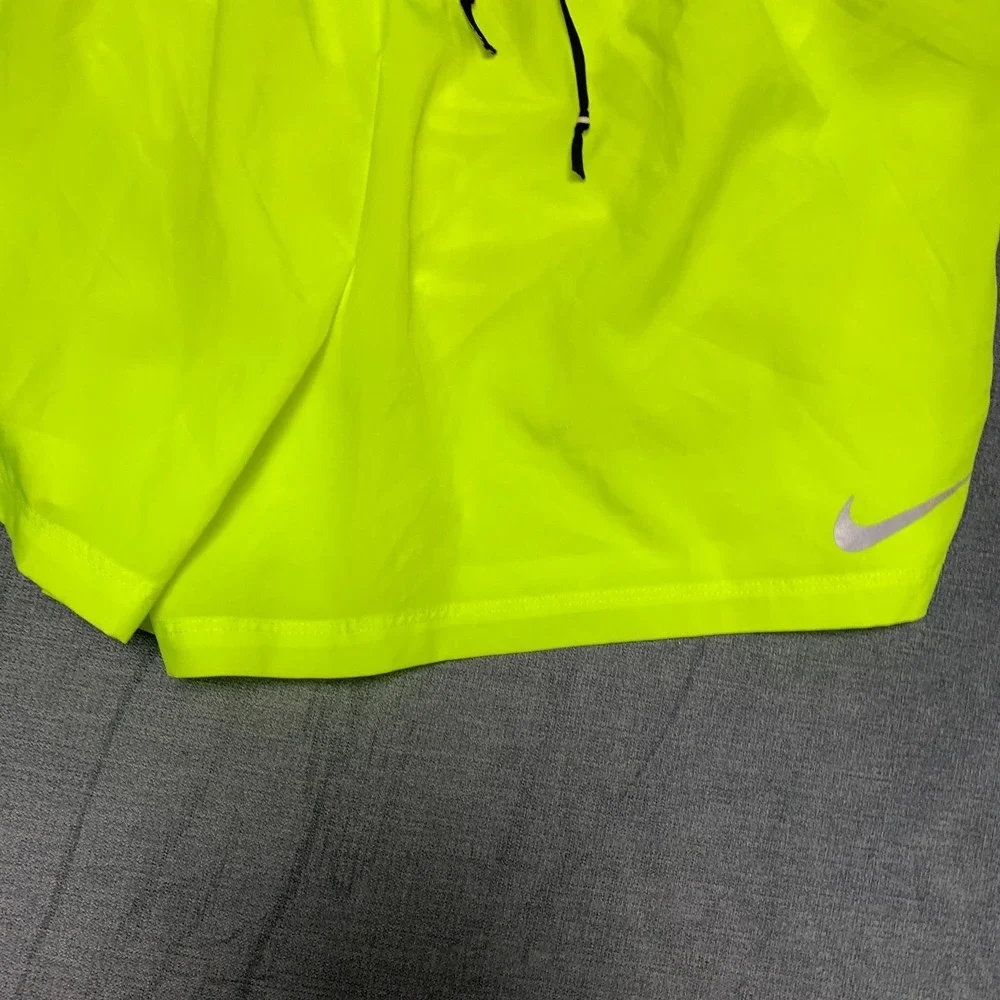 Nike Dri-FIT Flex Stride Running Shorts Men 2XL Volt Yellow Brief-Lined Athletic